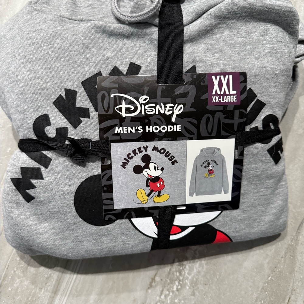 Disney Mickey Mouse Gray Hoodie XXL